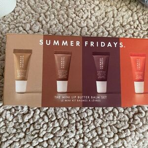 NIB Summer Fridays lip balm mini set